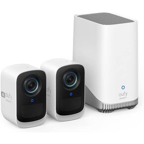 eufy Security eufyCam 3C 3-Cam Kit, Security Camera Outdoor Wireless, 4K Camera, Expandable Local Storage up to 16TB, Face Recognition AI, Spotlight, Color Night Vision, 2.4 GHz Wi-Fi, No Monthly Fee in Saudi Arabia