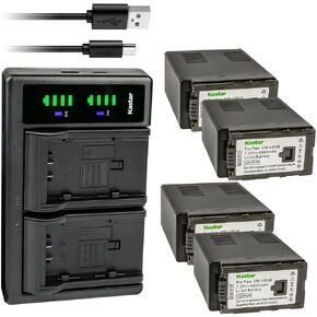 Kastar 2-Pack VW-VBG6 Battery and LTD2 USB Charger Replacement for Panasonic AG-AC130AEJ, AG-AC130AP, AG-AC160, AG-AC160A, AG-AC160AEJ, AG-AC160AP, AG-HMC40, AG-HMC43, AG-HMC45A, AG-HMC70, AG-HMC70U in Kuwait