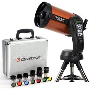 Celestron NexStar 8SE 8" Schmidt-Cassegrain Computerized GoTo Telescope with SkyAlign, StarBright XLT, 40,000+ Object Database, 1.25" Eyepiece & Filter Kit, 2-Year Warranty in Saudi Arabia
