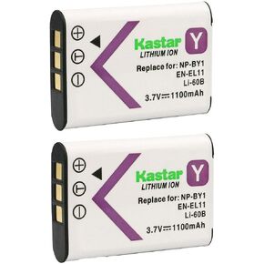 Kastar 1-Pack Battery Replacement for Nikon EN-EL11 ENEL11 Battery, Nikon MH-64 MH64 Charger, Nikon COOLPIX S550 COOLPIX S560 Digital Cameras in Kuwait