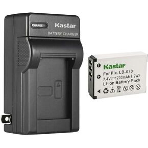 Kastar 1-Pack LB-070 Battery and AC Wall Charger Replacement for Kodak LB-070 LB070 Battery, Kodak Pixpro AZ651, Kodak Pixpro AZ651 Astro Zoom, Kodak Pixpro AZ652, Kodak Pixpro AZ652 Astro Zoom in Kuwait