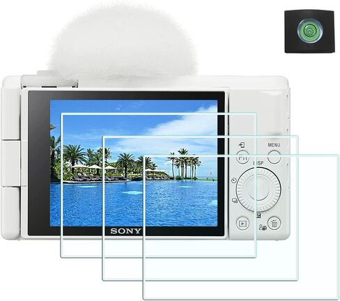 HUIPUXIANG ZV1F Screen Protector for Sony Alpha ZV-1F Camera (for Accessories), 0.3mm High Definition 9H Hardness Optical LCD Premium Glass Protective Cover [3+1 Pack] in Saudi Arabia