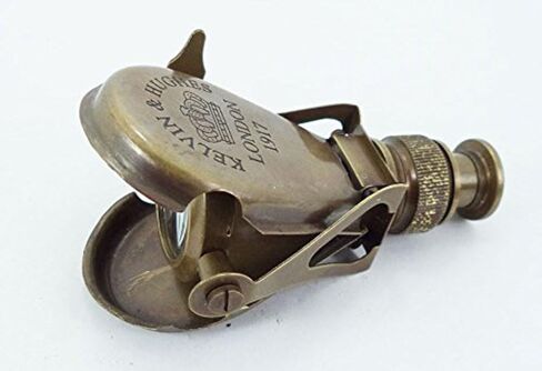 PARIJAT HANDICRAFT Collectibles Gift Newly Made Spy Glass Antique London 1917 Pocket Folding Brass Monocular. in Saudi Arabia