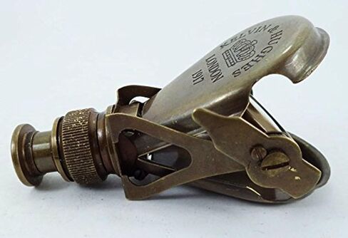 PARIJAT HANDICRAFT Collectibles Gift Newly Made Spy Glass Antique London 1917 Pocket Folding Brass Monocular. in Saudi Arabia