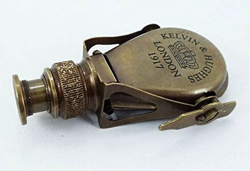PARIJAT HANDICRAFT Collectibles Gift Newly Made Spy Glass Antique London 1917 Pocket Folding Brass Monocular. in Saudi Arabia
