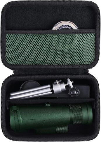 Khanka Hard Monocular Telescope Storage Box Holder Carrying Case Replacement for Gosky 12x55, Titan 12X50/ Pankoo 40x60, 16x52, 12x50/ Wingspan Optics 12x50 High Powered Monocular Telescope, Case Only in Saudi Arabia