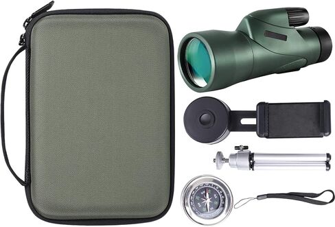 Khanka Hard Monocular Telescope Storage Box Holder Carrying Case Replacement for Gosky 12x55, Titan 12X50/ Pankoo 40x60, 16x52, 12x50/ Wingspan Optics 12x50 High Powered Monocular Telescope, Case Only in Saudi Arabia