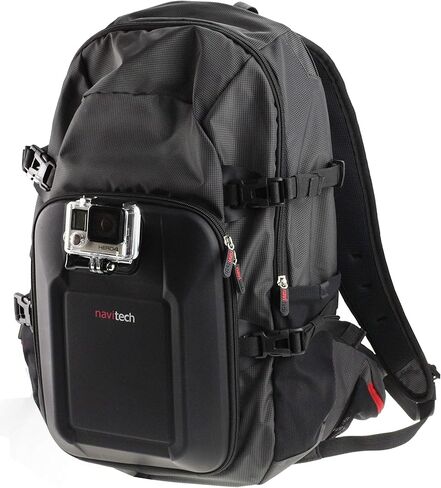 Navitech Action Camera Backpack & 18-in-1 Accessory Combo Kit with Integrated Chest Strap Compatible with The Contour +2 | Roam 2 | Roam Action Camera in Saudi Arabia