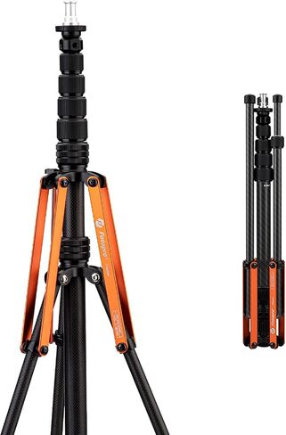 Fotopro 72.4 Inch Photography Light Stand Height 1.5ft to 6ft Portable Adjustable Aluminum Tripod for Speedlight Reflector Softbox Ring Light with Carrying Bag in Saudi Arabia