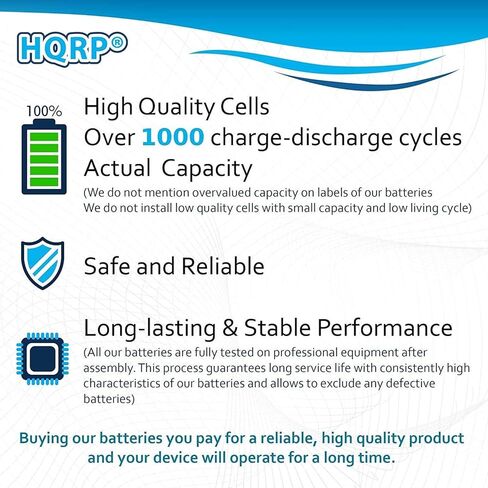 HQRP Battery Compatible with Uniden Guardian UDR744 UDR744HD UDR777HD UDR780HD 634169 Monitor 3.7v 2.1Ah 2100mAh in Kuwait