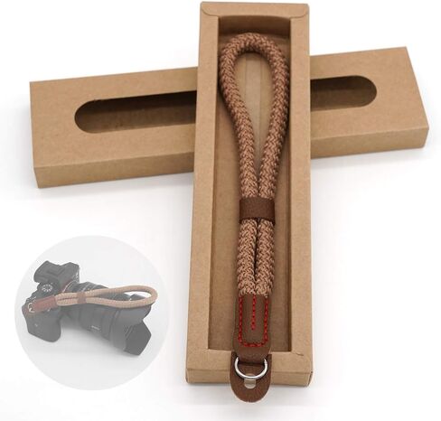 Comfortable Cotton Camera Hand Wrist Strap Compatible for Sony A7 A9 A6000 A6300 A6500 Fujifilm X-T30 X-T20 X-T3 X-T2 X70 ILCE M10 Mirrorless Cameras Safety Tether (Black) in Kuwait