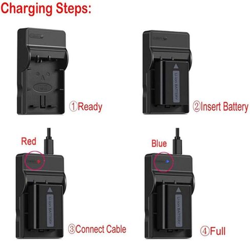 Battery Charger for Sony HDR-CX450, DR-CX455, HDR-CX480, HDR-CX485 Handycam Camcorder in Kuwait