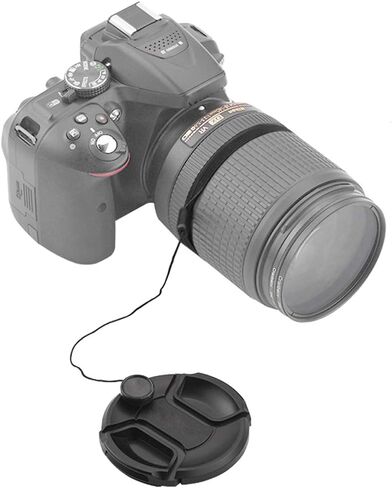 55mm Lens Cap Cover for Nikon AF-P(Not AF-S) DX Nikkor 18-55mm f/3.5-5.6G VR,Sony FE 28-70mm f/3.5-5.6 OSS,HUIPUXIANG Compatible with Canon EF-M 11-22mm f/4-5.6 is STM Lens 55mm Filter Thread[2 Pack] in Saudi Arabia