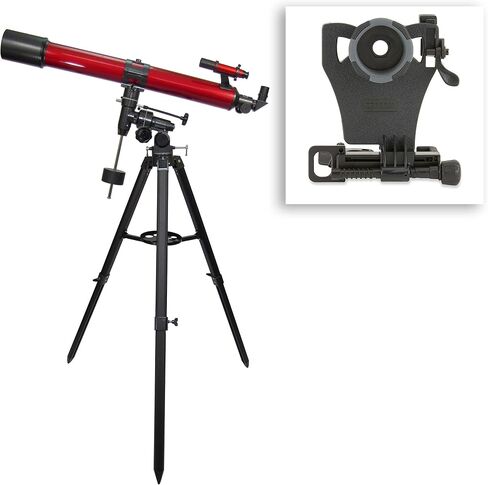 Carson Red Planet 35-78x76mm Newtonian Reflector Telescope (RP-100) , Red in Saudi Arabia