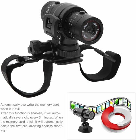 Waterproof Bike Helmet Sport Camera Full HD Car Video Recorder 120 Degree Wide Angle in Kuwait