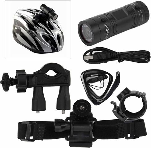 Waterproof Bike Helmet Sport Camera Full HD Car Video Recorder 120 Degree Wide Angle in Kuwait