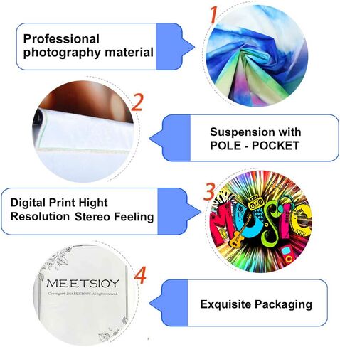 Colorful Music Party Backdrop Guitar Speaker Photo Background MEETSIOY Hip Hop Disco Studio Prop Banner Birthday Party Supplies Photography Backdrop 5x3ft BJZSMT124 in Kuwait