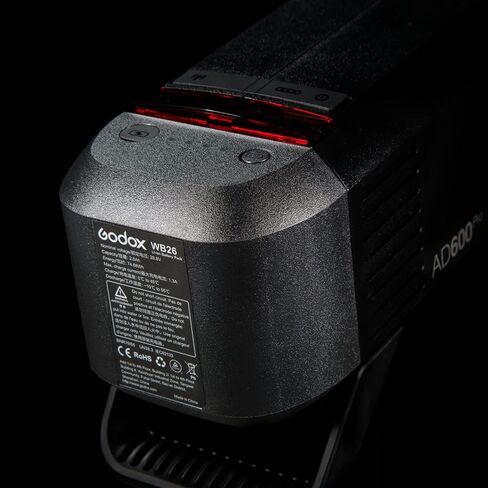 GODOX WB26 Lithium Battery Pack AD600 Pro Flash Strobe, 28.8V/2.6Ah 74.88Wh Rechargeable Li-ion Battery Replacement in Saudi Arabia