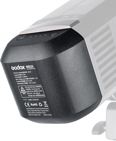 Godox WB26A DC29.6V/2.5Ah Lithium Battery Pack for Godox AD600Pro AD600 Pro Strobe Flash in Saudi Arabia