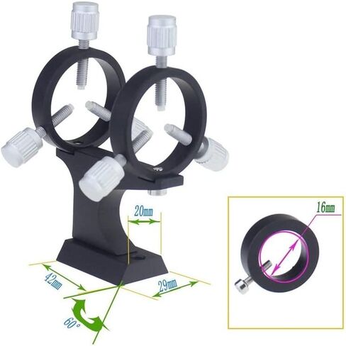 Telescope Accessory Set 35mm Adjustable Pointer Bracket with 6-Point Mount Full Alloy Finder Scope for Astronomical Telescopes Telescope Camera in Saudi Arabia