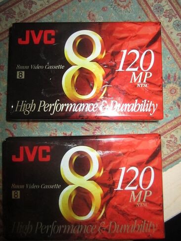 JVC 120-Minute Standard 8mm Camcorder Tapes (2 Pack) (P6120JH2) in Saudi Arabia