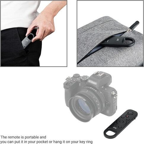 JJC Wireless Bluetooth Remote Control for Nikon, Replaces Nikon ML-L7 | for Nikon Z30 Z50 Z5II ZR Zf Zfc Z7 II Z6 III II Z5 COOLPIX P1000 P950 A1000 B600 in Saudi Arabia