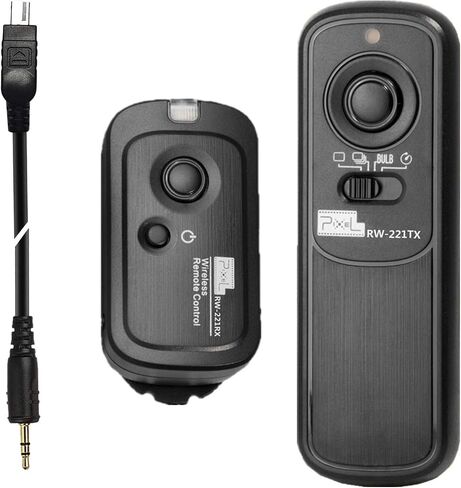Pixel 2.4GHz Wireless Remote Control S1 Remote Shutter Release for Sony | Shutters for Sony RM-L1AM A300 A350 A400 A450 A500 A550 A560 A580 A700 A850 A900 A35 A37 A55 A57 A65 A67 A77M2 A99 A99M2 in Saudi Arabia