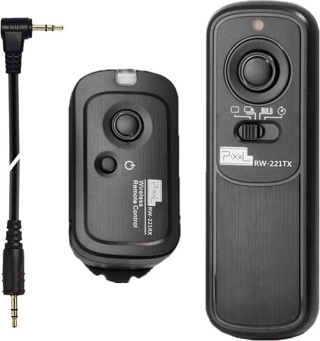 Pixel 2.4GHz Wireless Remote Control S1 Remote Shutter Release for Sony | Shutters for Sony RM-L1AM A300 A350 A400 A450 A500 A550 A560 A580 A700 A850 A900 A35 A37 A55 A57 A65 A67 A77M2 A99 A99M2 in Saudi Arabia