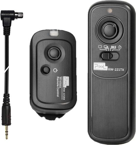 Pixel 2.4GHz Wireless Remote Control S1 Remote Shutter Release for Sony | Shutters for Sony RM-L1AM A300 A350 A400 A450 A500 A550 A560 A580 A700 A850 A900 A35 A37 A55 A57 A65 A67 A77M2 A99 A99M2 in Saudi Arabia