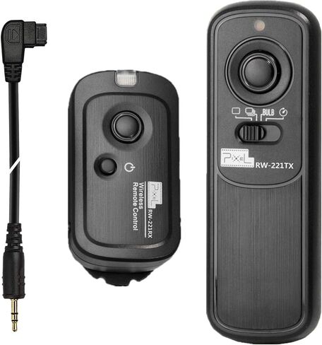 Pixel 2.4GHz Wireless Remote Control S1 Remote Shutter Release for Sony | Shutters for Sony RM-L1AM A300 A350 A400 A450 A500 A550 A560 A580 A700 A850 A900 A35 A37 A55 A57 A65 A67 A77M2 A99 A99M2 in Saudi Arabia