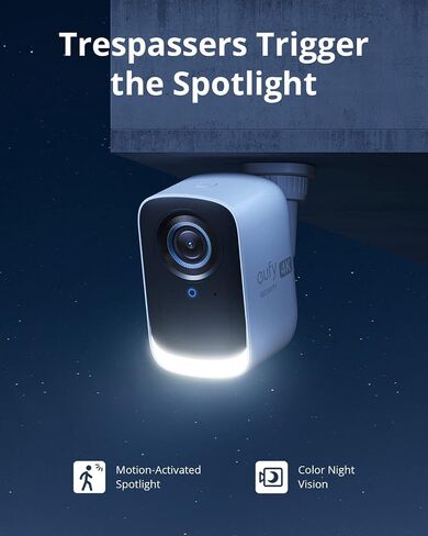 eufy Security eufyCam 3C 3-Cam Kit, Security Camera Outdoor Wireless, 4K Camera, Expandable Local Storage up to 16TB, Face Recognition AI, Spotlight, Color Night Vision, 2.4 GHz Wi-Fi, No Monthly Fee in Saudi Arabia