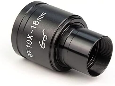 ZTBH Microscope Accessories Kit 10X Biological Microscope Eyepiece Wide-Field 18mm for Binocular Microscope Microscope Slides (Color : 2pcs) in Saudi Arabia