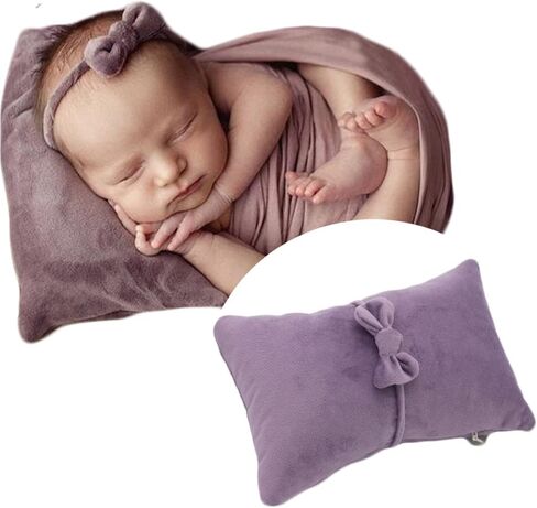 Zeroest Posing Newborn Photography Baby Posing Aid & Headband (Tan) | Baby Photoshoot Posing Stuff Pad Mat, Infant Photo Shoot Props in Saudi Arabia