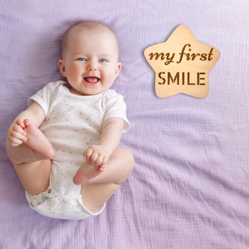 Heart's Sign 24 Designs Baby Monthly Milestone Signs | Newborn Photo Props in Saudi Arabia