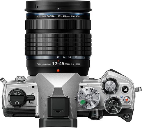OM SYSTEM OLYMPUS OM-5 Black Micro Four Thirds System Camera M.Zuiko Digital ED 12-45mm F4.0 PRO kit Outdoor Camera Weather Sealed Design 5-Axis Image Stabilization 50MP Handheld High Res Shot in Saudi Arabia