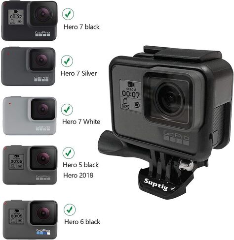 Suptig Frame Mount Case Housing for GoPro - Compatible with Hero5/6/7/2018 Cameras in Saudi Arabia