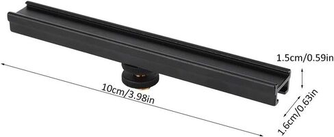 شريط تمديد للكاميرا على الحذاء البارد، حامل حذاء بارد متعدد الوظائف مع فتحة لولبية 1/4 بوصة، حامل تمديد للكاميرا، 10 سم DIY للتصوير الفوتوغرافي in Kuwait