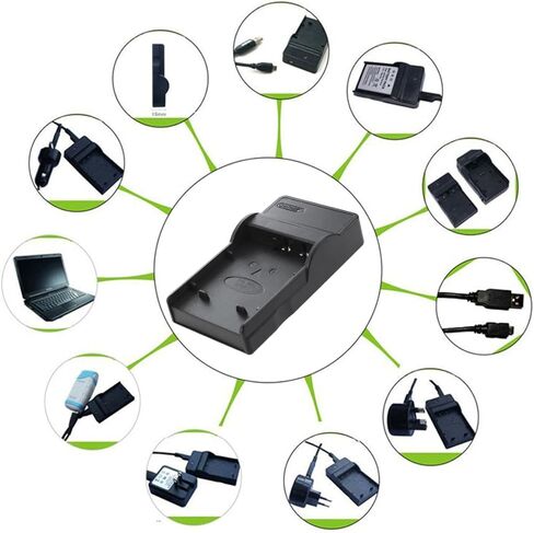 شاحن USB وبطارية (عبوتان) لكاميرات الفيديو JVC Everio GZ-MG255، GZ-MG275، GZ-MG335، GZ-MG555 in Saudi Arabia