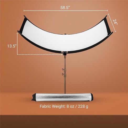 Glow ArcLight II Curved Light Reflector Kit, a Portable Photography Reflector for Studio, Photo, Video, Portrait with White Light Reflector, Gold Light Reflector, Silver White Reflector and Carry Bag in Saudi Arabia