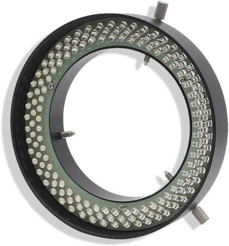 Lab Microscope Accessories Microscope Illuminators-Stereo Microscope Top Illumination Supplementary Source Inner Diameter 81mm LED Ring Light Source Adjustable Lighting 156 LED in Kuwait