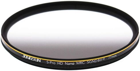 JONGSUN 77mm ND Filter, Color Graduated Gray Neutral Density Filter, 18 Layer Multi-Coated, Optical Glass Schott B270, CSGND8 (0.9) 3-Stop in Saudi Arabia