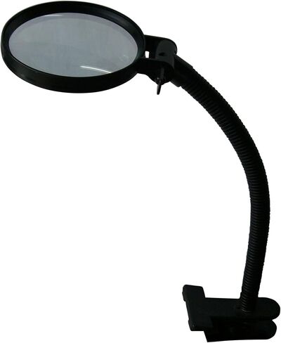 TSK DO-130CS Stand Magnifier Double Magnification Lens Diameter 5.1 inches (130 mm) Flexible Arm with Clip in Saudi Arabia
