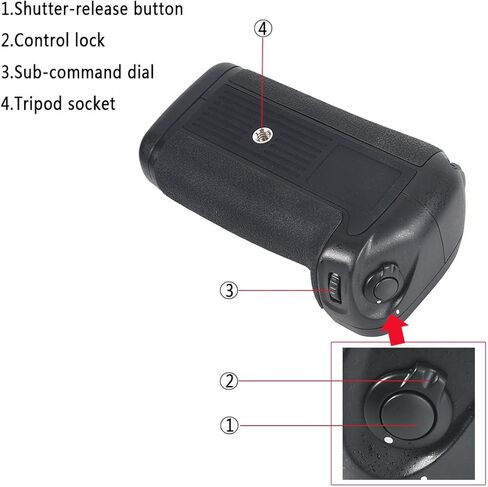 DSTE Replacement for Pro MB-D11 Vertical Battery Grip Compatible Nikon D7000 DSLR Digital Camera as EN-EL15 in Saudi Arabia