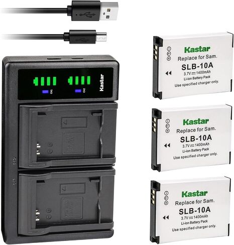 Kastar 2-Pack Battery and LTD2 USB Charger Replacement for Sealife FJ-SLB-SLB10A Battery, Sealife DC2000 Underwater Camera in Kuwait