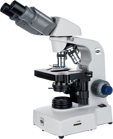 AmScope B450 40X-1000X LED Siedentopf Binocular Compound Microscope w/ 3D Two-Layer Mechanical Stage in Saudi Arabia