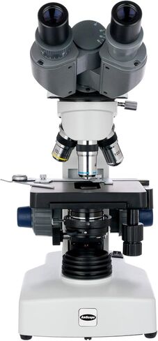 AmScope B450 40X-1000X LED Siedentopf Binocular Compound Microscope w/ 3D Two-Layer Mechanical Stage in Saudi Arabia