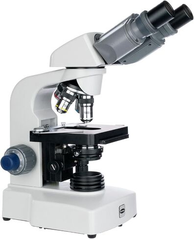AmScope B450 40X-1000X LED Siedentopf Binocular Compound Microscope w/ 3D Two-Layer Mechanical Stage in Saudi Arabia