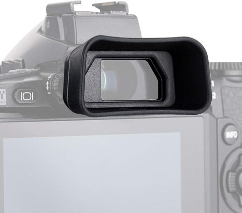 JJC KIWIFOTOS Ergonomic Long Camera Eyecup for Olympus E-M5 Mark III/E-M10 Mark III/E-M10 Mark II/E-M5 Mark II, Eye Cup Eye Piece Viewfinder Replaces Olympus EP-16 EP-15, Soft Silicone, 47x25x19mm in Saudi Arabia
