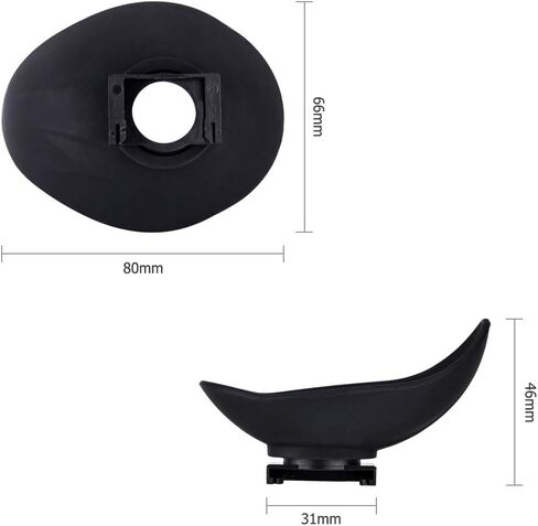JJC Oversized Oval Eyecup Eyepiece Viewfinder for Nikon D7500 D7200 D7100 D5600 D5500 D5300 D3500 D3400 D780 D750 D610 D90 D80 & More, 360°Rotatable Design Replaces Nikon DK-25/20/21/23/24 Eye Cup in Saudi Arabia