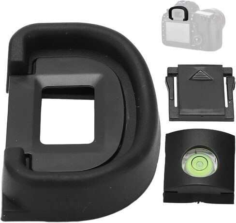 Zyyini Camera Eyecup for Canon, EC-II Camera Eyecup Eyepiece Viewfinder Protector Replacement, with Camera Hot Shoe Level and Cover,for EOS-1V/1Ds Mark II/1D Mark II N/1D Mark II/1DS/1D Cameras in Kuwait